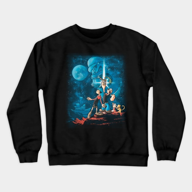 Sailor Wars Crewneck Sweatshirt by Cromanart